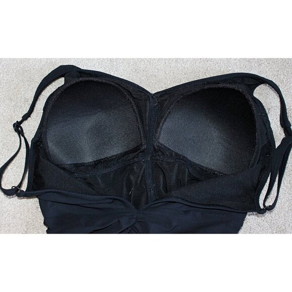 Profile by Gottex - Tutti Frutti Surplice One Piece Swimsuit in color Black, siz - Picture 8 of 9